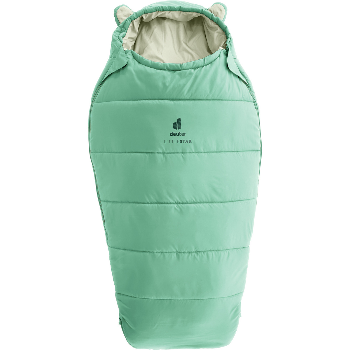 Deuter Kinder Little Star Schlafsack (Größe 95-130cm | Left, gruen)