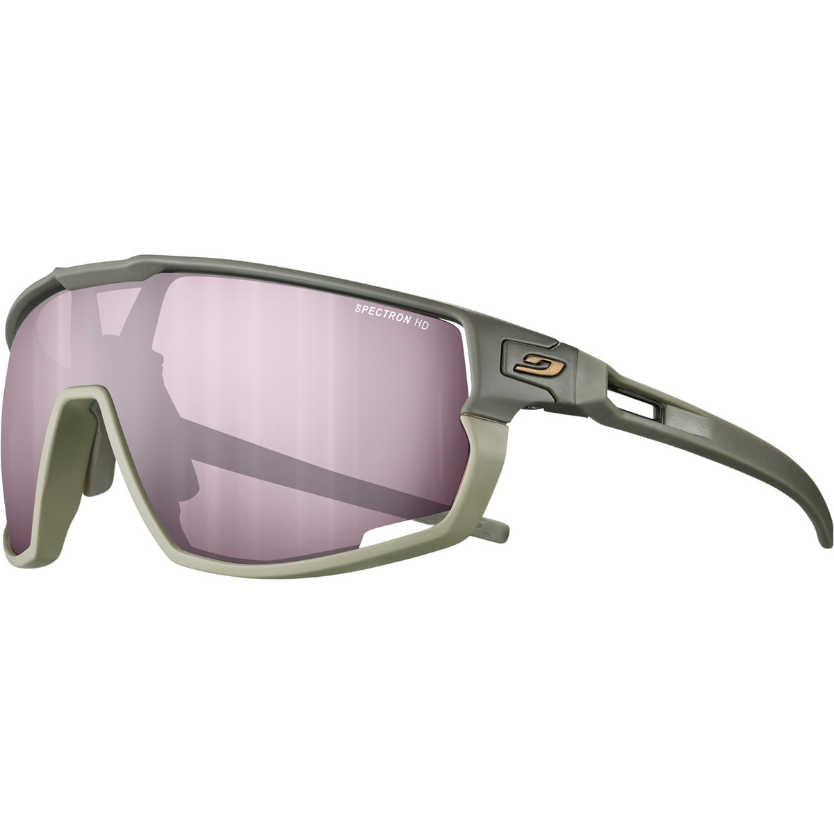 Julbo Rush Spectron HD 3 Sportbrille (Größe L, braun)
