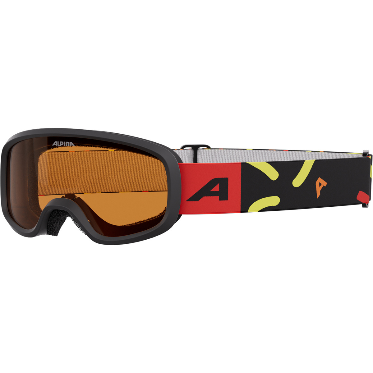 Alpina Kinder Carvy 3.0 Skibrille (Größe XS, rot)