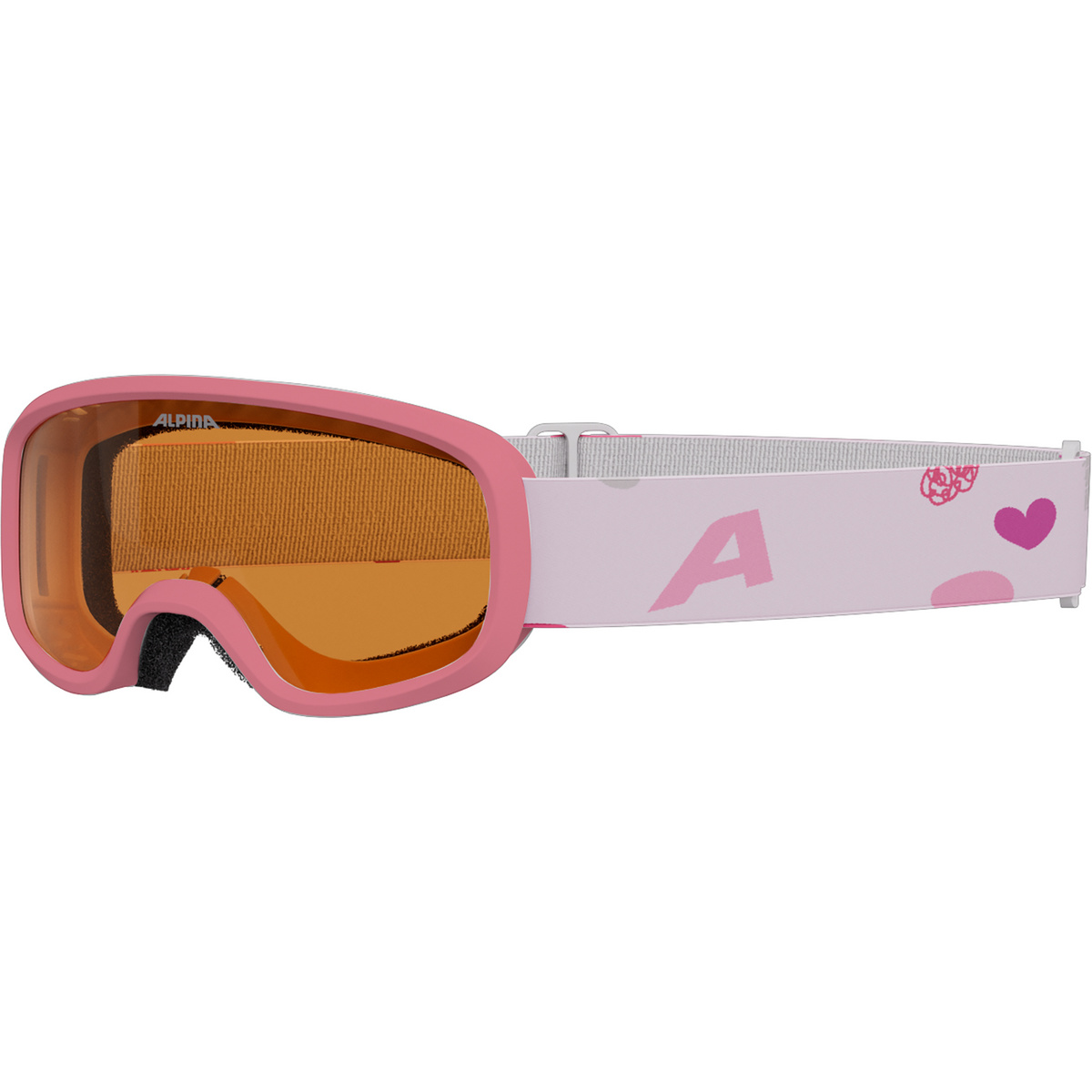 Alpina Kinder Carvy 3.0 Skibrille (Größe XS, rosa)