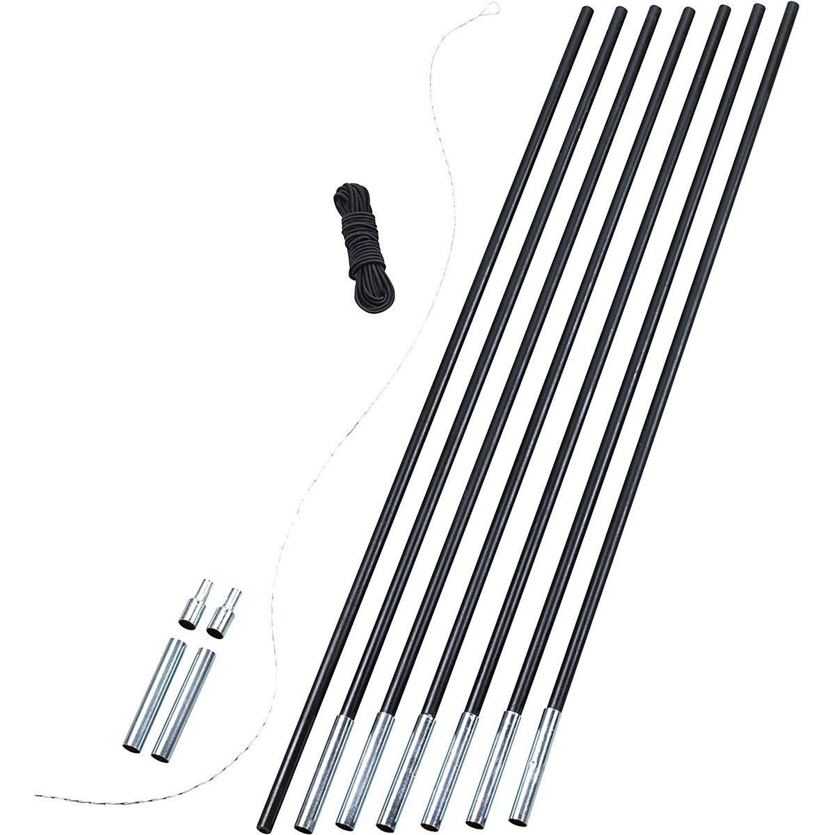 Easy Camp Pali in vetroresina DIY Set (Taglia 12.5mm, Nero)