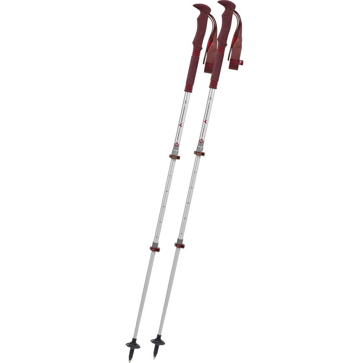 Komperdell Bâtons de trekking Explorer Zero Compact (taille 90-120cm, Argent)