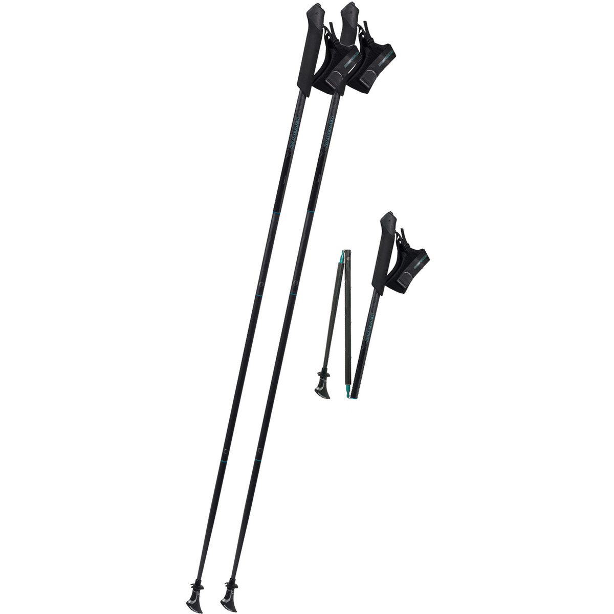 Komperdell Traveleller FXP Trekkingstöcke (Größe 135cm, schwarz)