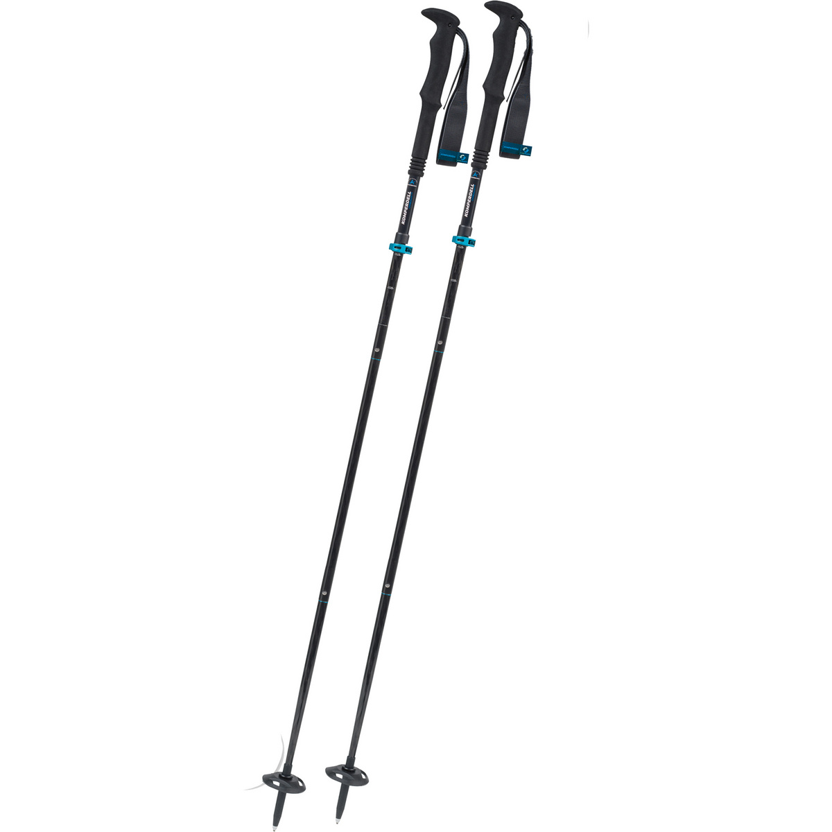 Komperdell Lite Carbon Vario Approach Trekkingstöcke (Größe 115-135cm, blau)