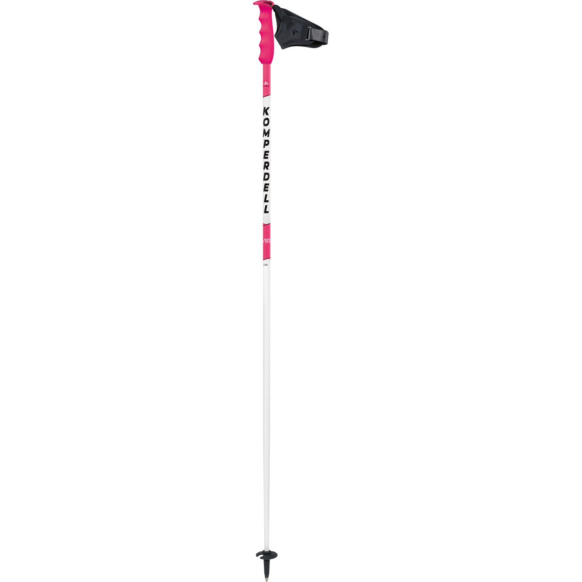 Komperdell Bâtons de ski Team Carbon TI (taille 125CM, Rose vif)