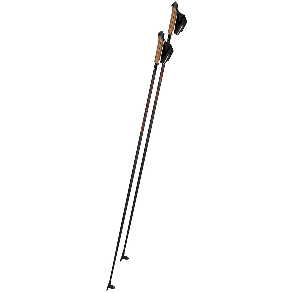 Komperdell Nordic CX-100 Cork Langlaufstöcke (Größe 170CM, rot)