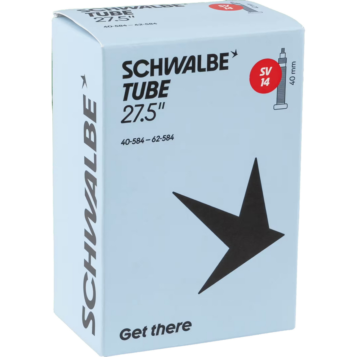 Schwalbe SV14 27.5" Schlauch (Größe 27.5", schwarz)