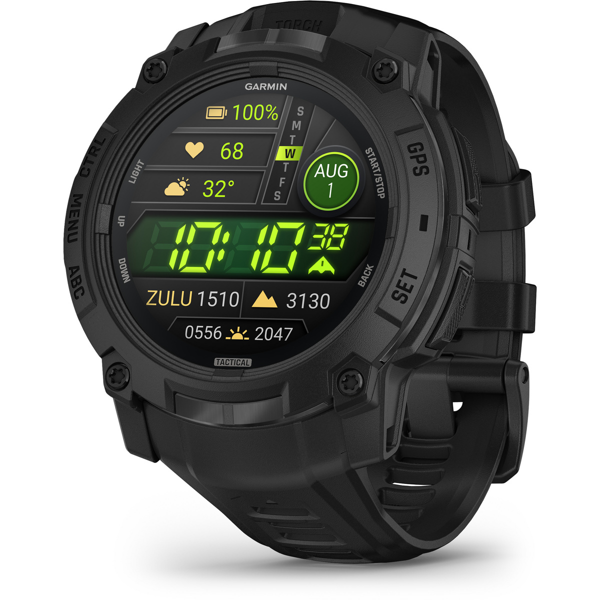 Garmin Instinct 3 Amoled Tactical Edition GPS-Uhr (Größe 50MM, schwarz)
