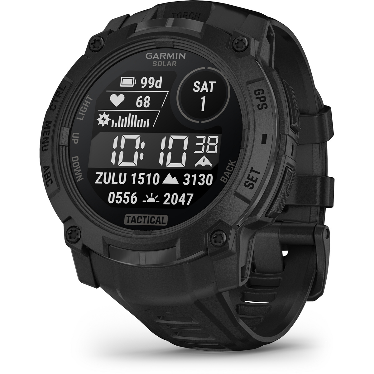 Garmin Instinct 3 Solar Tactical Edition GPS-Uhr (Größe 45 mm, schwarz)