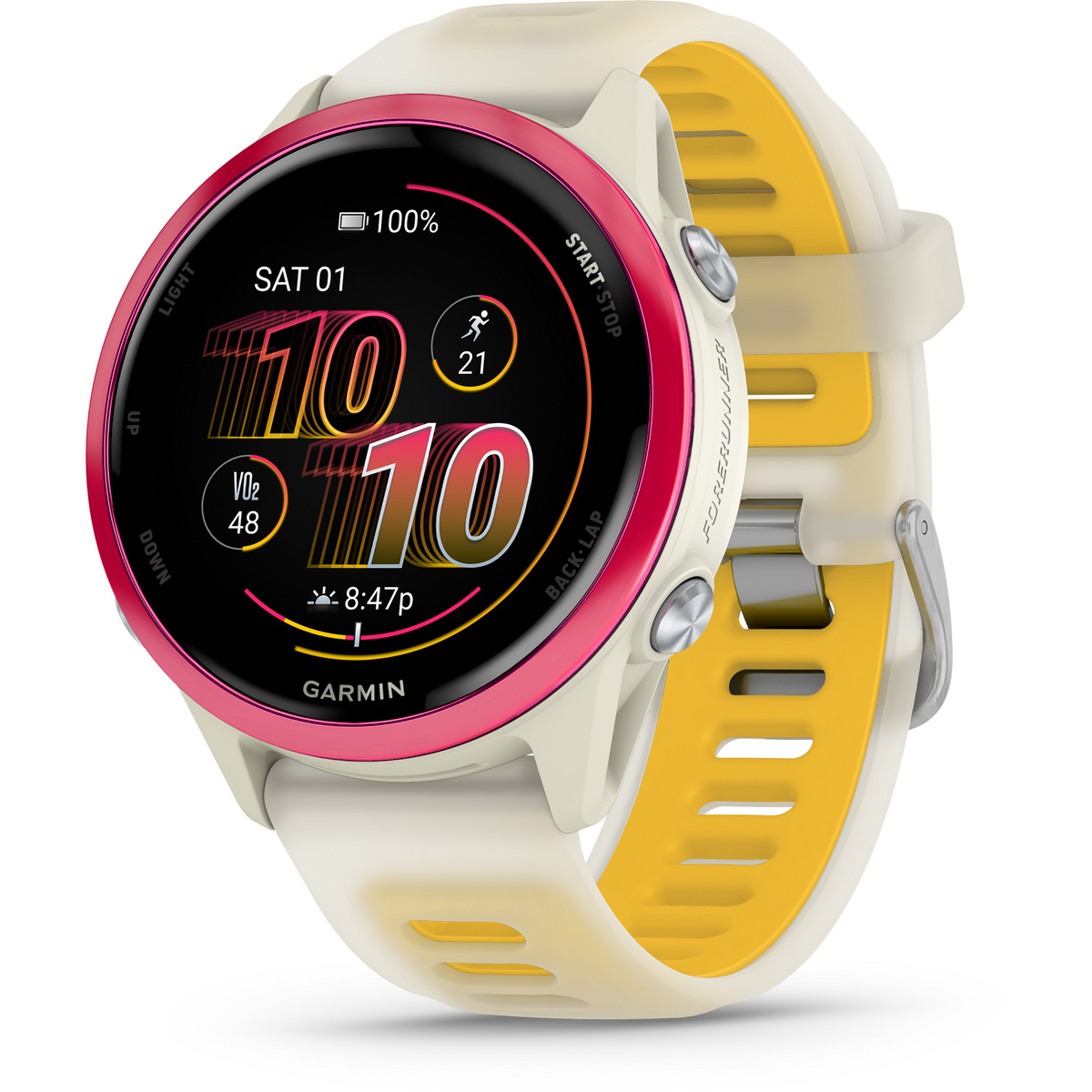 Garmin Forerunner 570 - 42 mm GPS-Uhr (Größe 42mm, weiss)