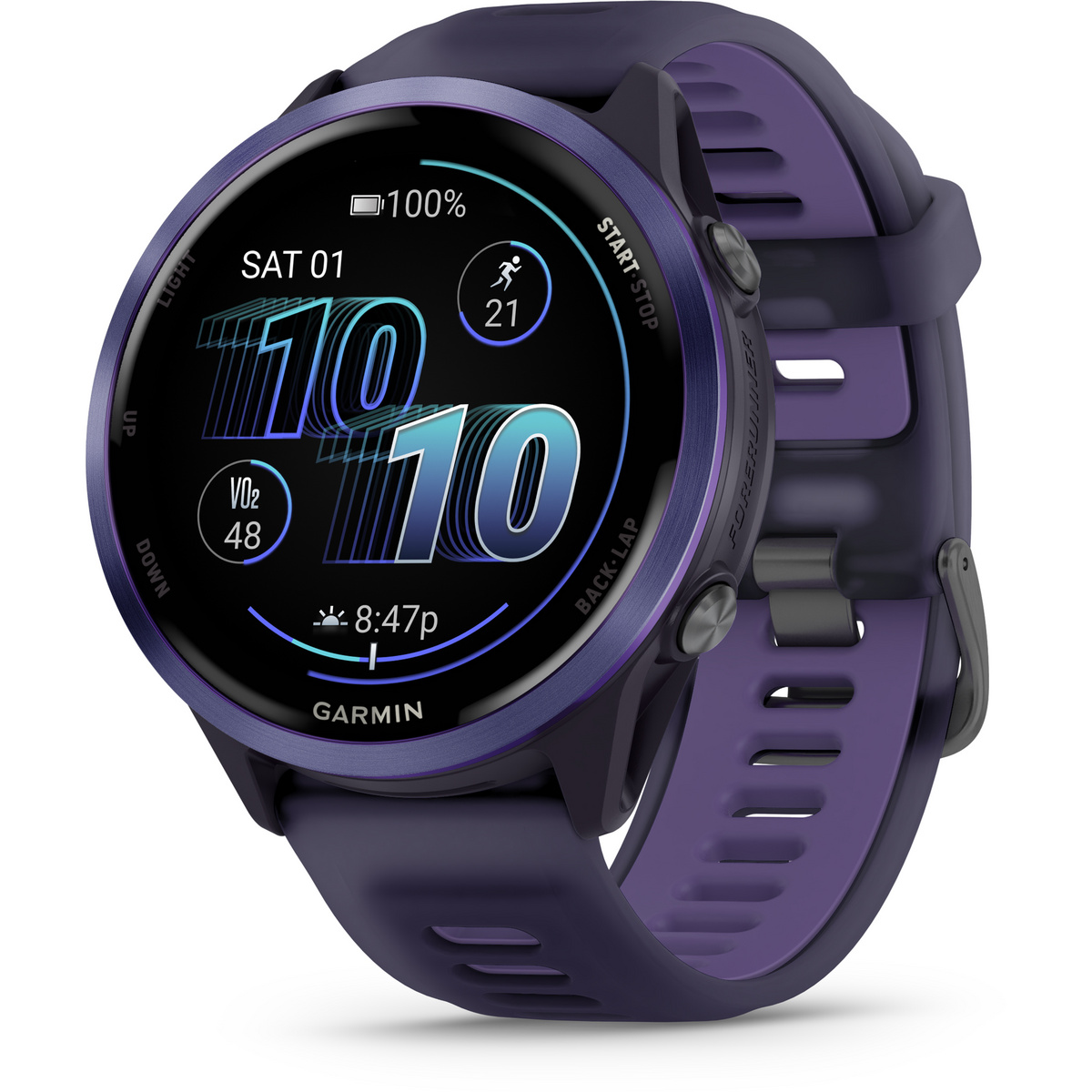 Garmin Forerunner 570 - 47 mm GPS-Uhr (Größe 47mm, lila)