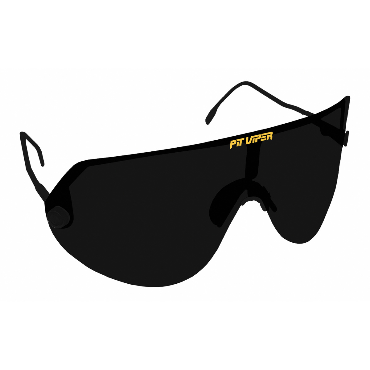 Pit Viper The Limousine Sonnenbrille (Größe ONE SIZE, schwarz)
