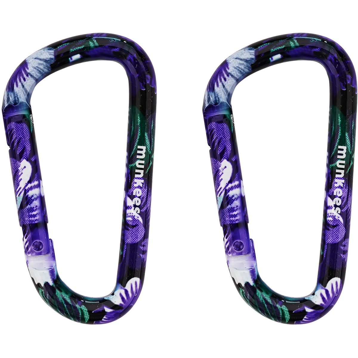 Image of Munkees Confezione 2 moschettoni Blumen