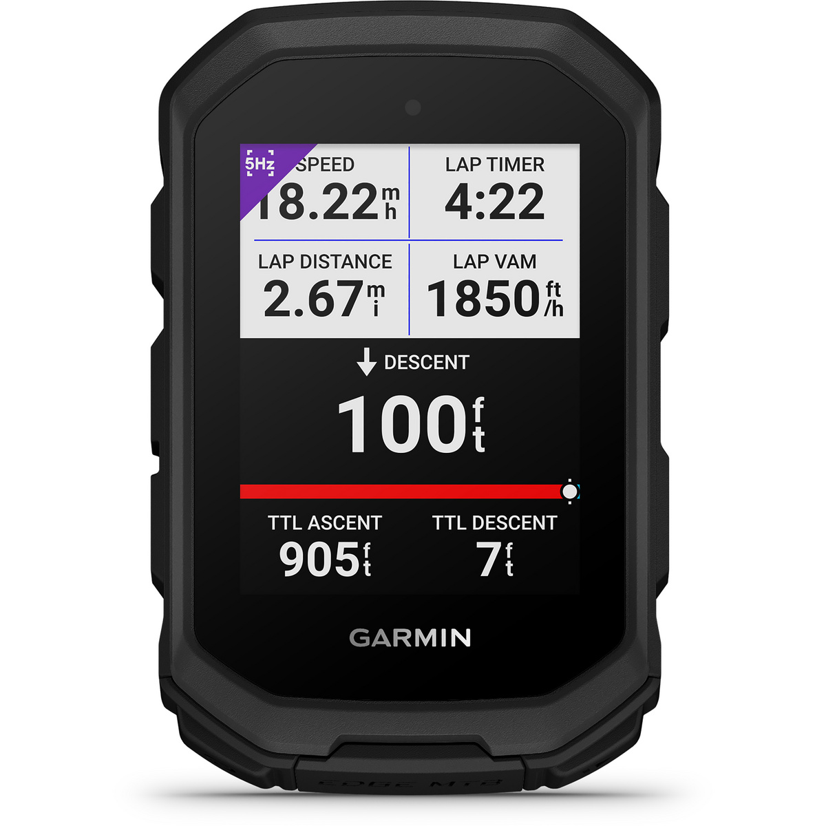 Garmin Computer da bici Edge MTB (Taglia One Size, Nero)
