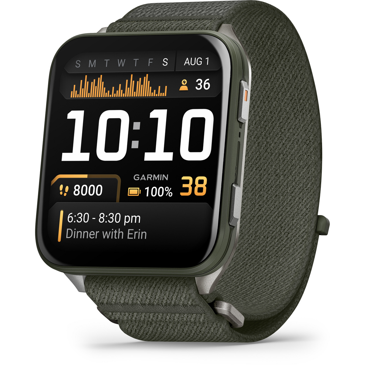 Garmin Venu X1 Smartwatch (Größe One Size, oliv)