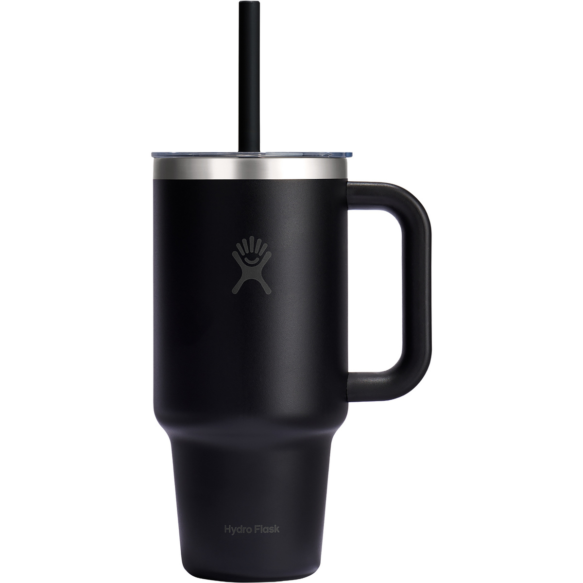 Hydro Flask 32oz Travel Tumbler Clear Lid Isolierbecher (Größe 0.946L, schwarz