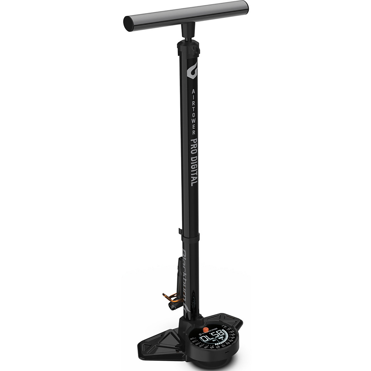Blackburn Floor Pump Airtower Digital Fahrradpumpe (Größe One Size, weiss)