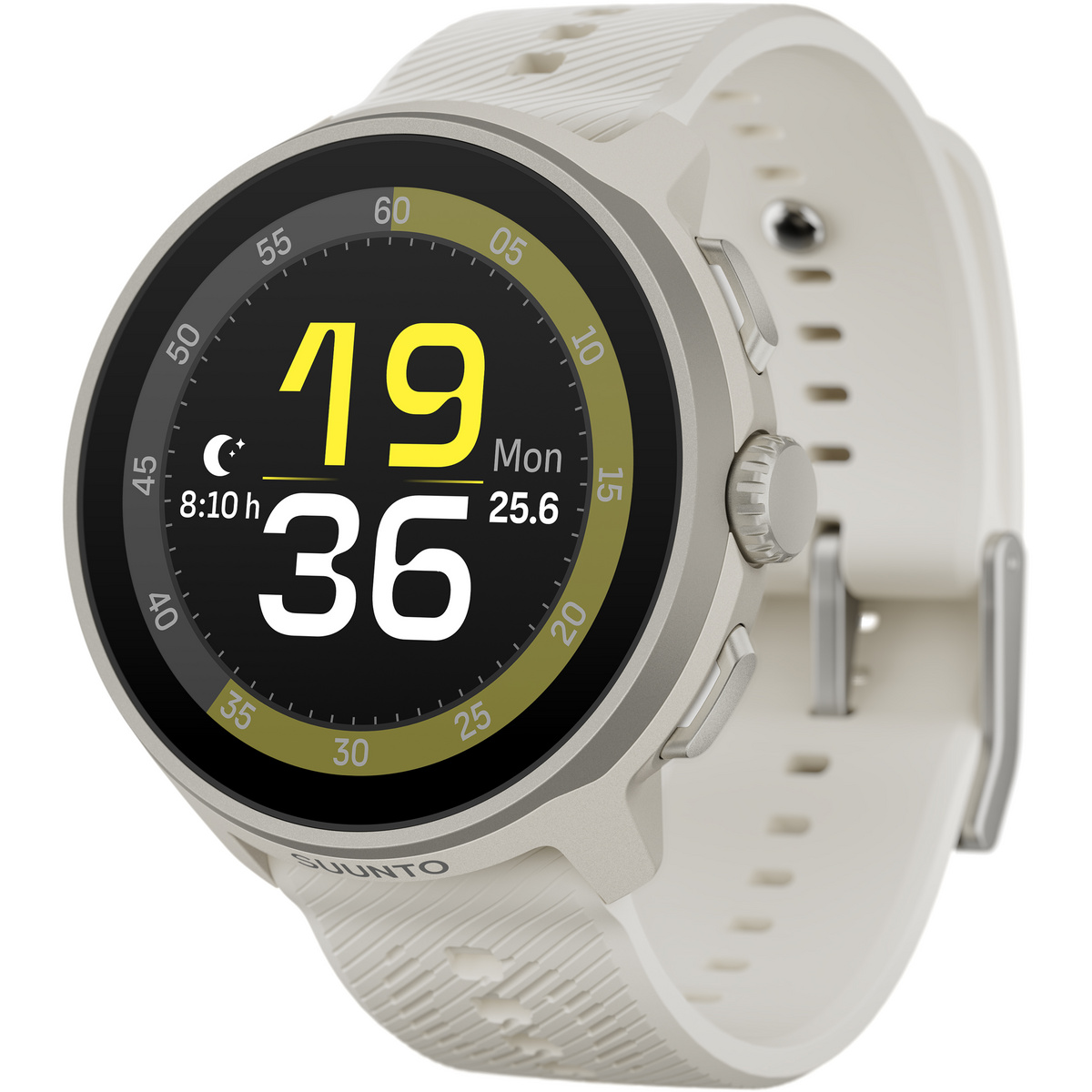 Suunto Suunto Run mit Silikonarmband GPS Uhr (Größe 45mm, grau)