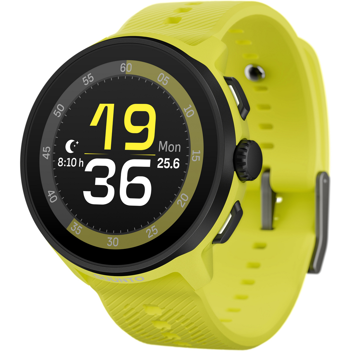 Suunto Suunto Run mit Silikonarmband GPS Uhr (Größe 45mm, gelb)