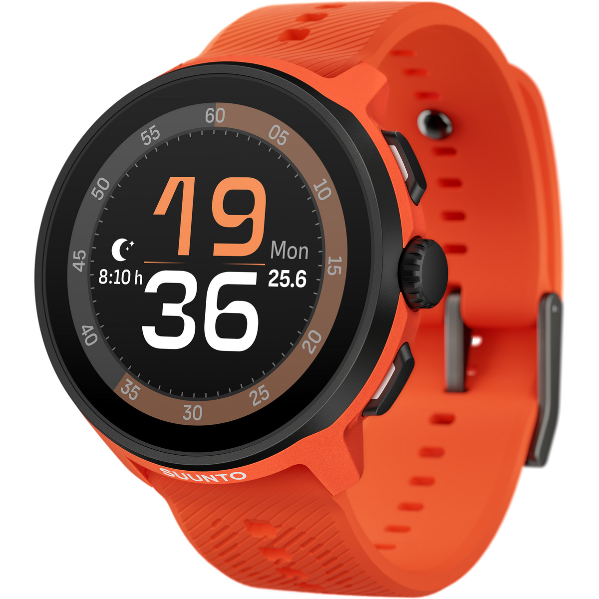 Suunto Suunto Run mit Silikonarmband GPS Uhr (Größe 45mm, orange)