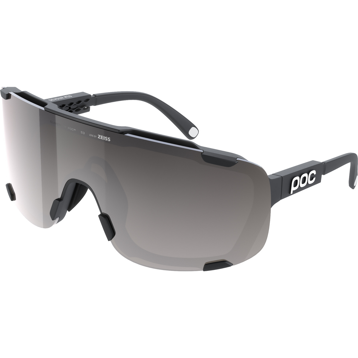 POC Devour Mid + Sportbrille (Größe ONE SIZE, schwarz)