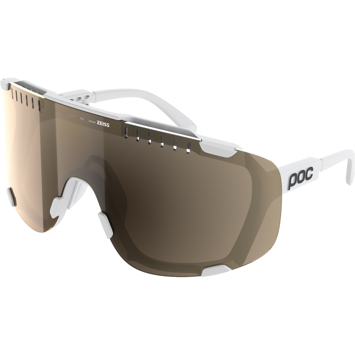 POC Devour WF + Sportbrille (Größe ONE SIZE, weiss)