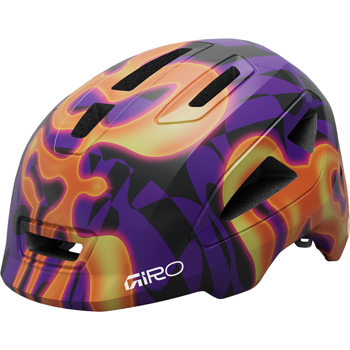 Giro Kinder Scamp II Fahrradhelm (Größe 49-53CM, lila)