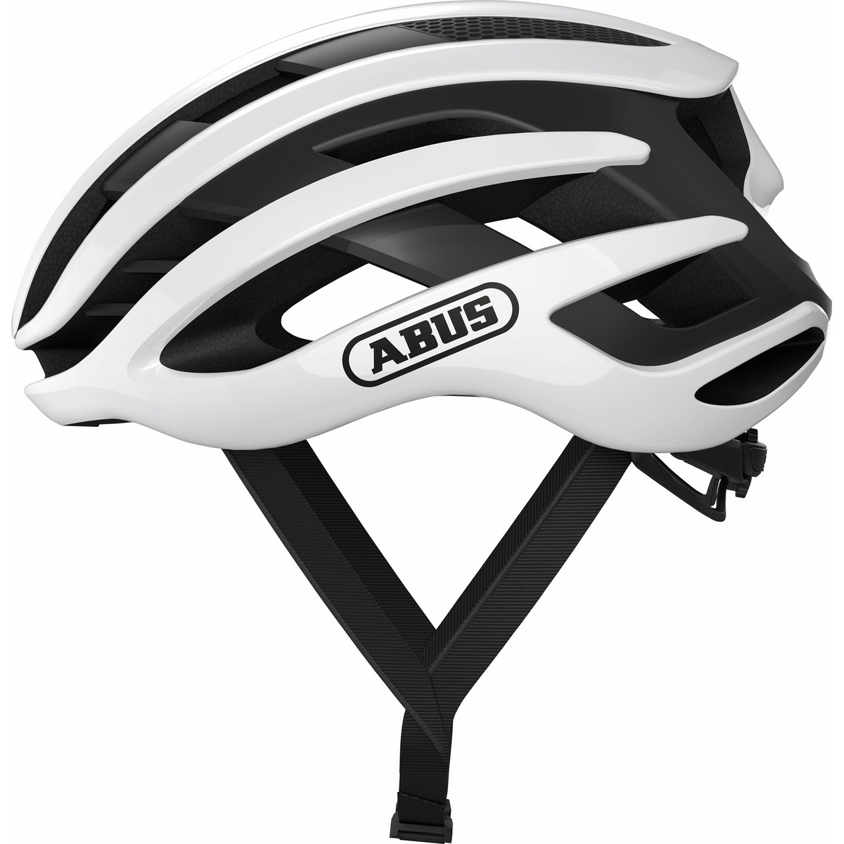 Abus Airbreaker Fahrradhelm (Größe 51-55CM, weiss)