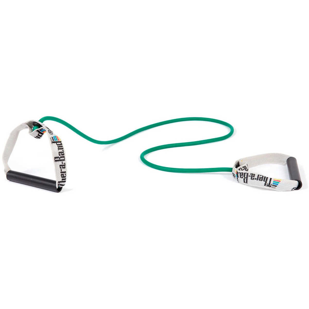 Thera-Band Bodytrainer Tubing mit festen Griffen (Größe One Size, gruen)