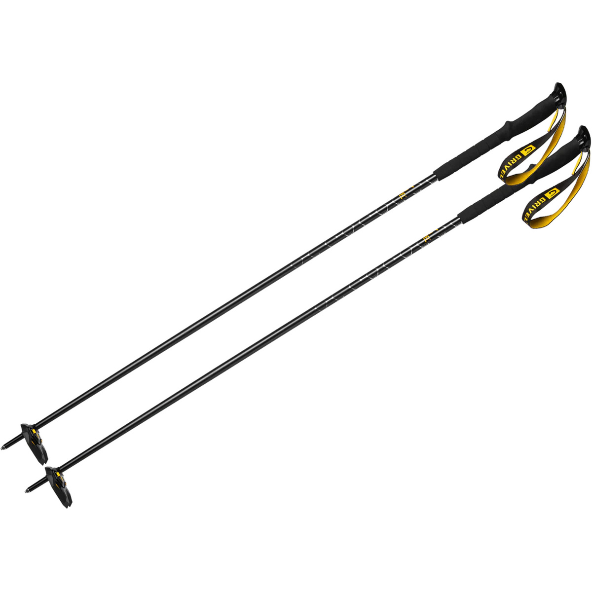 Grivel Tour Skistöcke (Größe 140CM, schwarz)