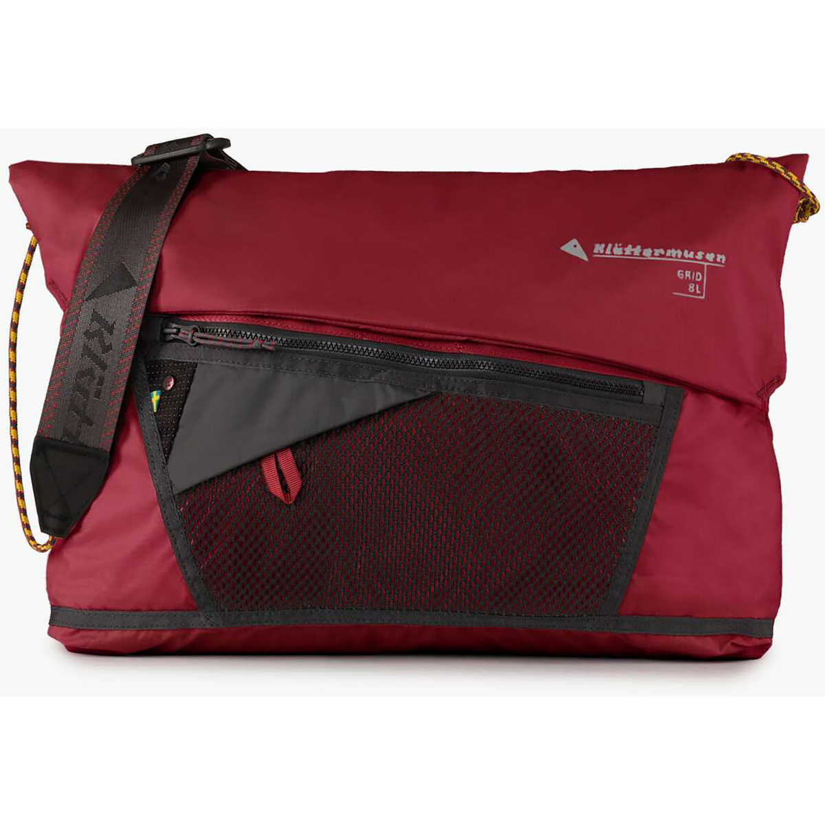 Klättermusen Grid Messenger Umhängetasche (Größe ONE SIZE, schwarz)