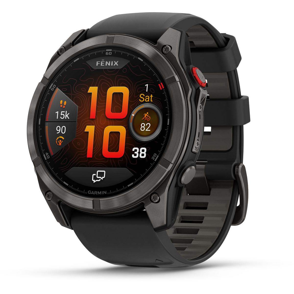 Garmin Montre GPS fēnix 8 Pro 51mm DLC Titan (taille One Size, Noir)