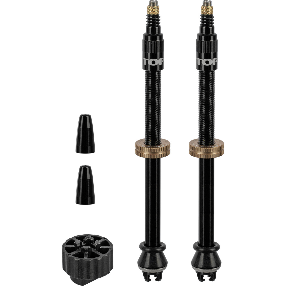 Topeak Kit de valve TurboFlow (taille 60mm, Noir)