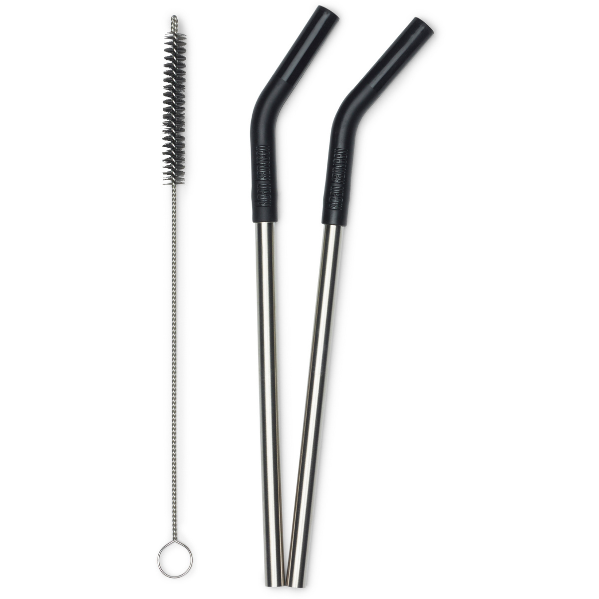Klean Kanteen 2er Pack Trinkhalme (Größe One Size, schwarz)