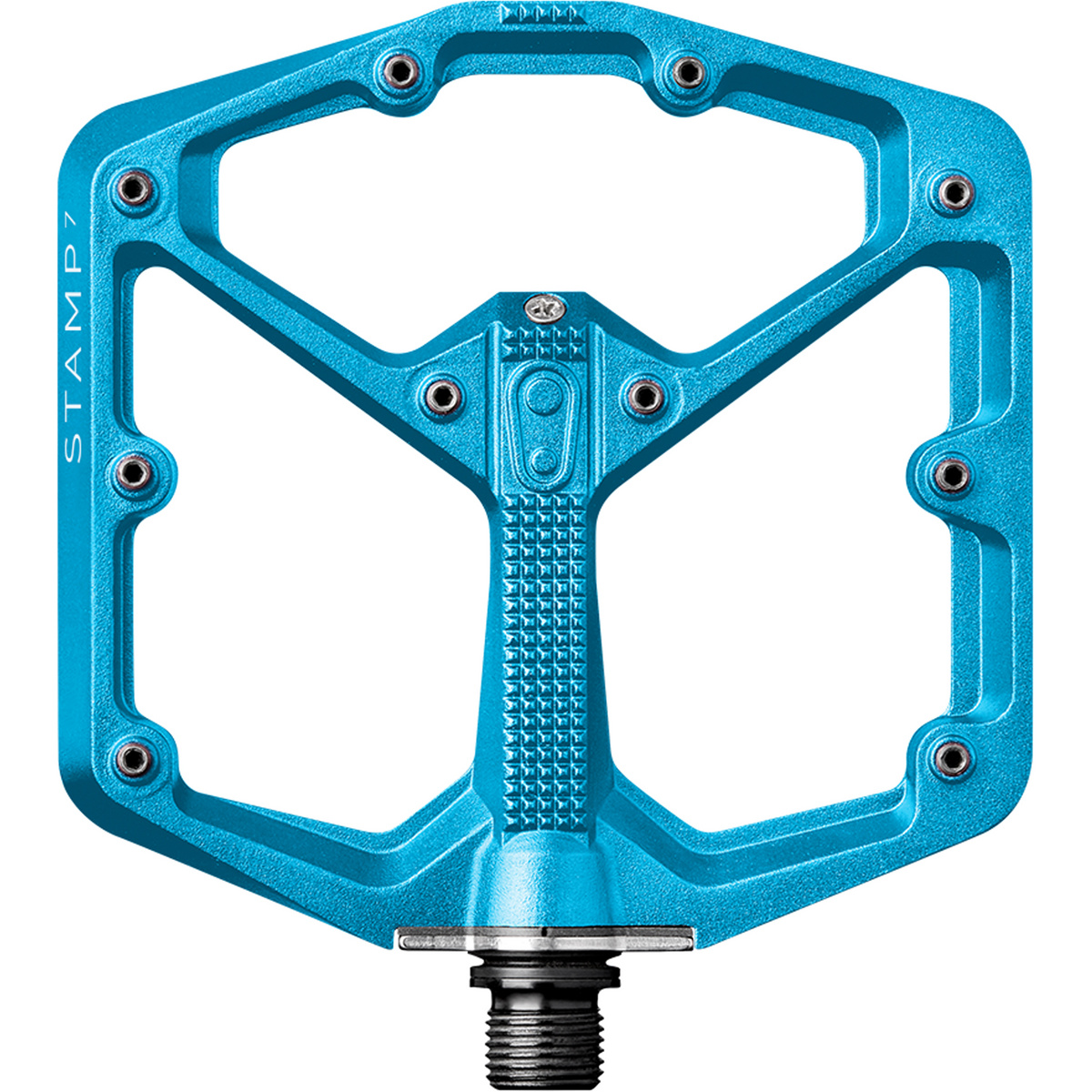 Crankbrothers Stamp 7 Pedale (Größe LARGE, blau)