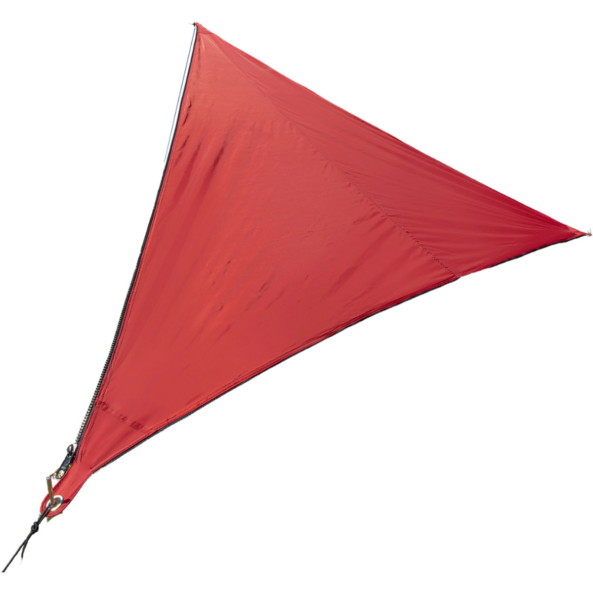 Bent Zip-Canvas Sonnensegel (Größe One Size, rot)