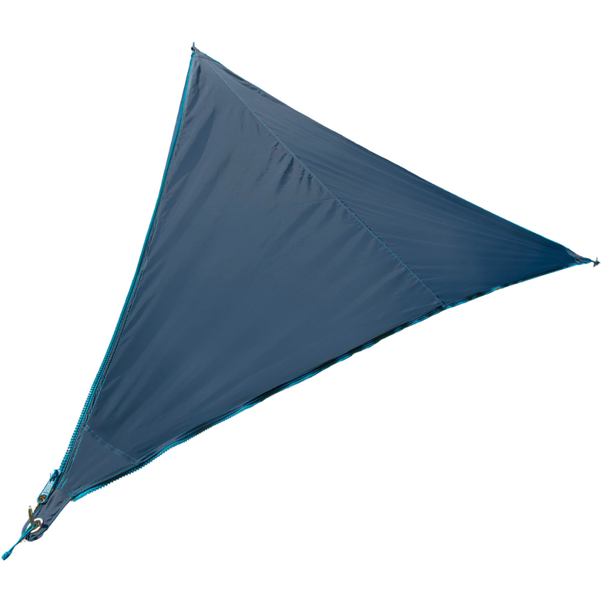 Bent Zip-Canvas Sonnensegel (Größe One Size, blau)