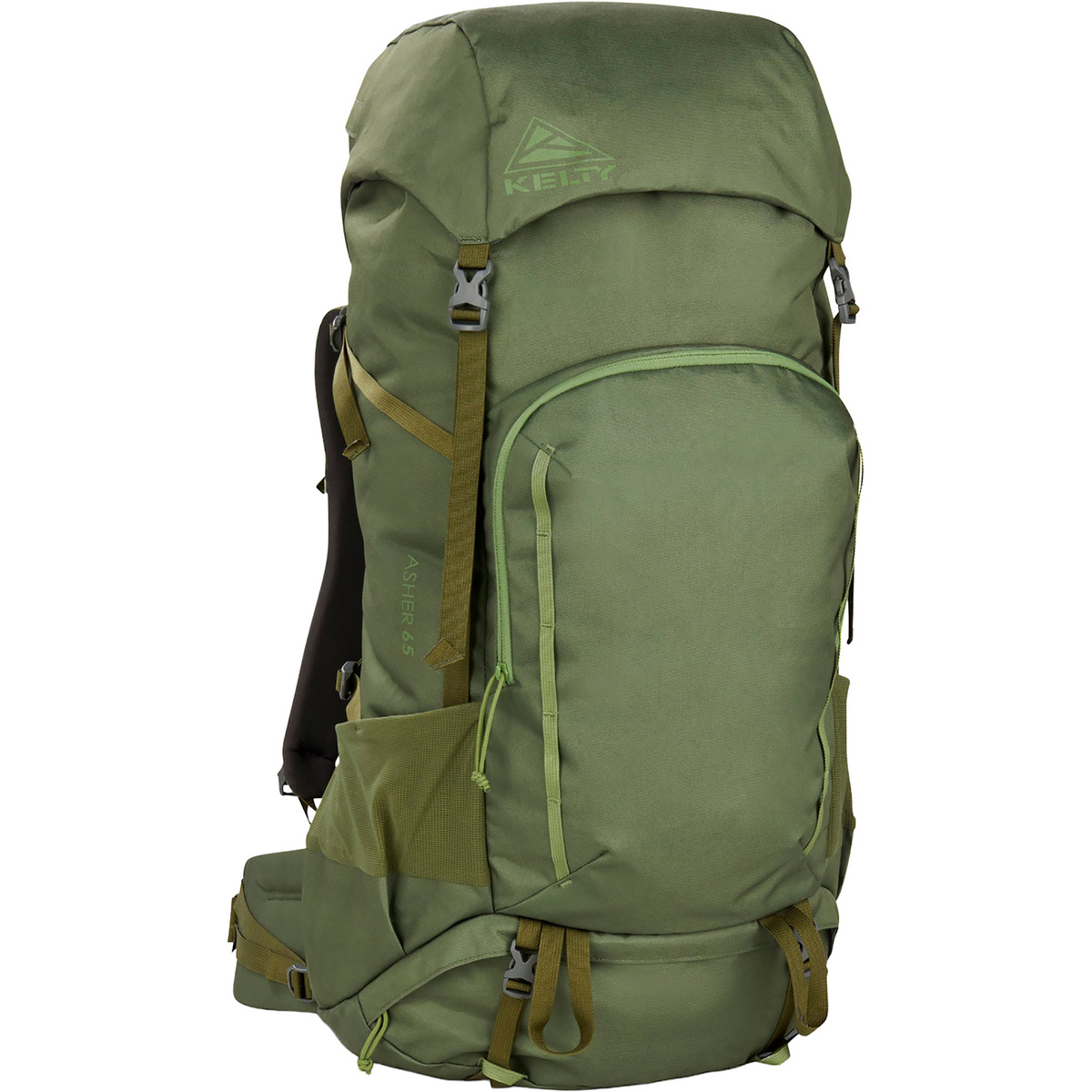 Kelty Asher 65 Rucksack (Größe 65L, oliv)