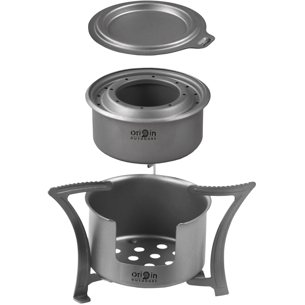 Origin Outdoors Titan Combo Kocher (Größe One Size, grau)