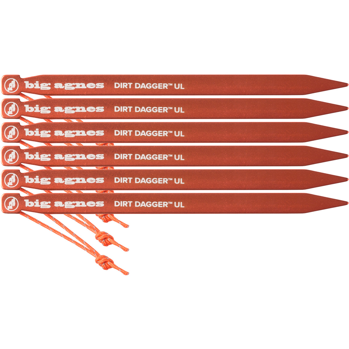 Image of Big Agnes Dirt Dagger 6" 6er Pack Heringe