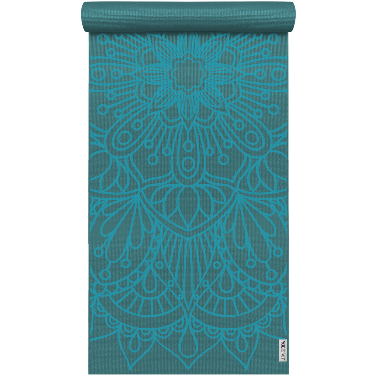Yogistar Tapis de yoga Basic Lotus Mandala (taille One Size, Turquoise)