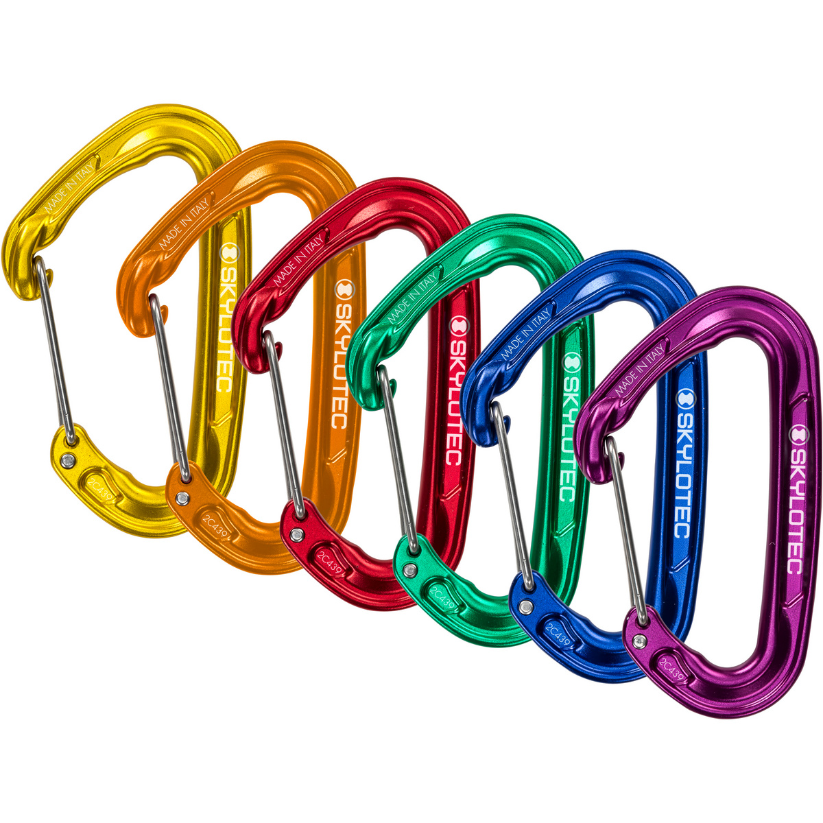 Image of Skylotec Moschettone Fly-Weight Evo 6er Pack Wire Gate