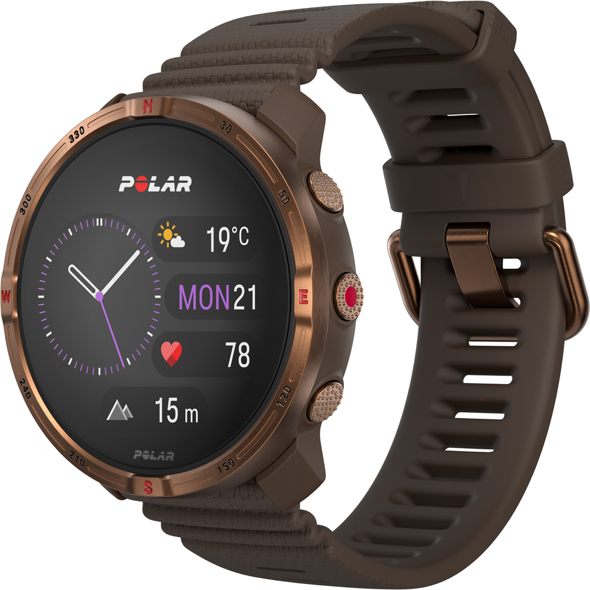 Polar Grit X2 GPS-Uhr (Größe One Size, braun)