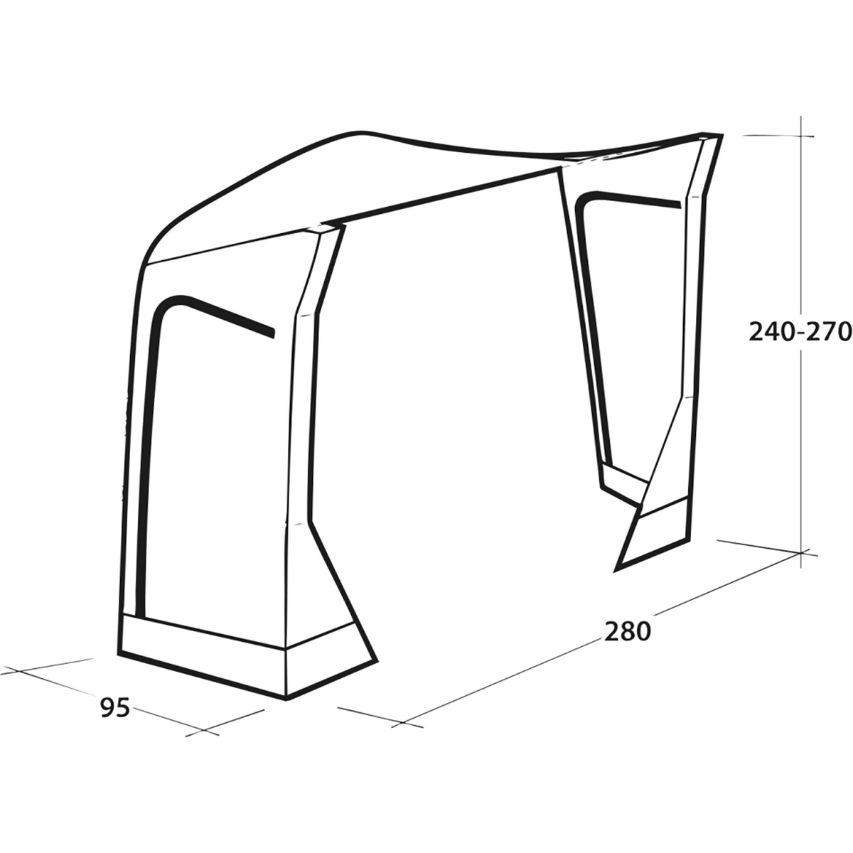 Image of Outwell Mid/Tall Park PowerAir Zeltverbinder