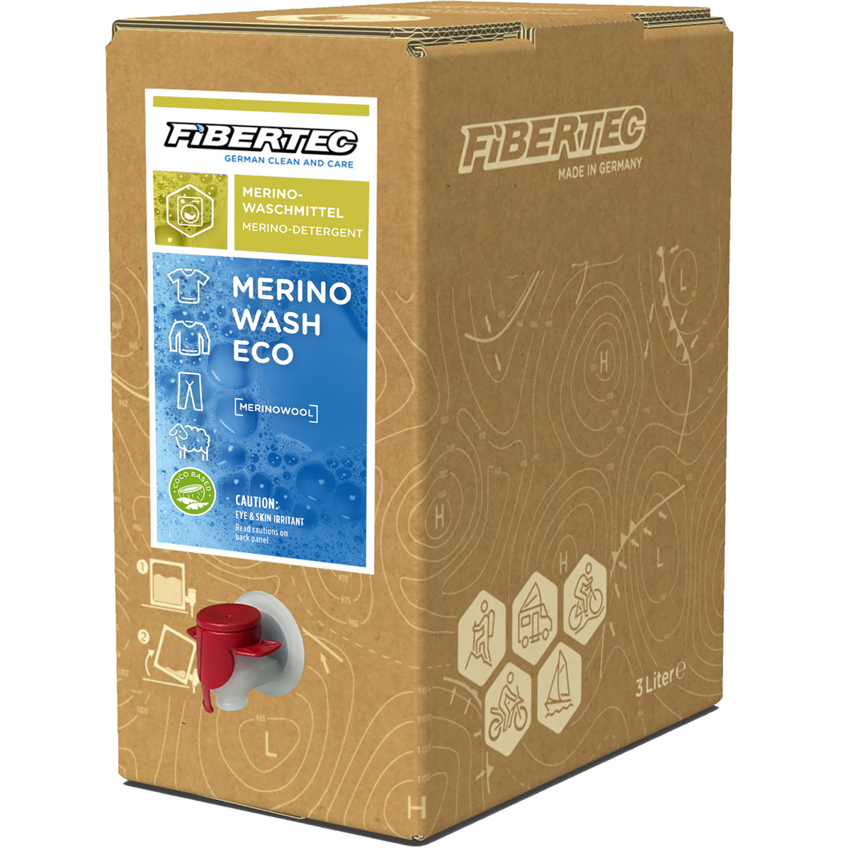 Fibertec Merino Wash Eco (Größe 250ML, weiss)