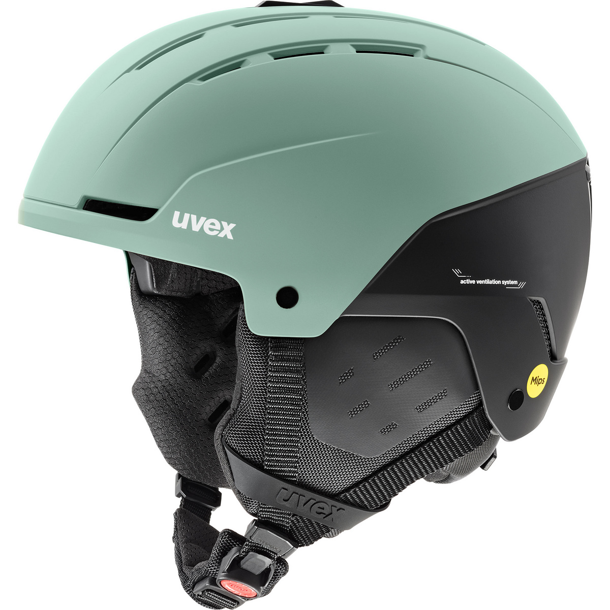 Uvex Stance MIPS Skihelm (Größe 58-62CM, oxid green-black matt)