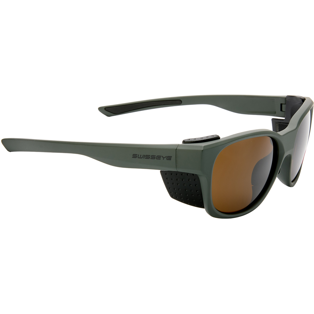 Swiss Eye Peak 2 Sportbrille (Größe One Size, green matt-black brown Cat. 4)