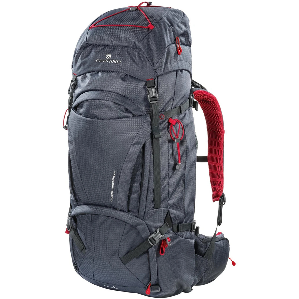 Ferrino Overland 65+10 Rucksack (Größe 65L+10L, blu)