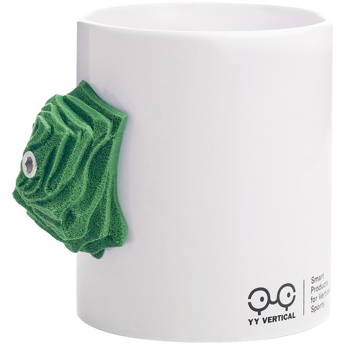 Climbing mug – tasse avec prise d’escalade – green edition