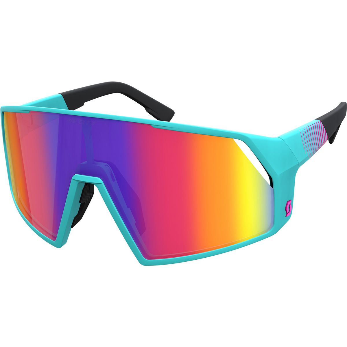 Scott Pro Shield Metaverse Sporbrille (Größe One Size, stealth blue-radiant pi